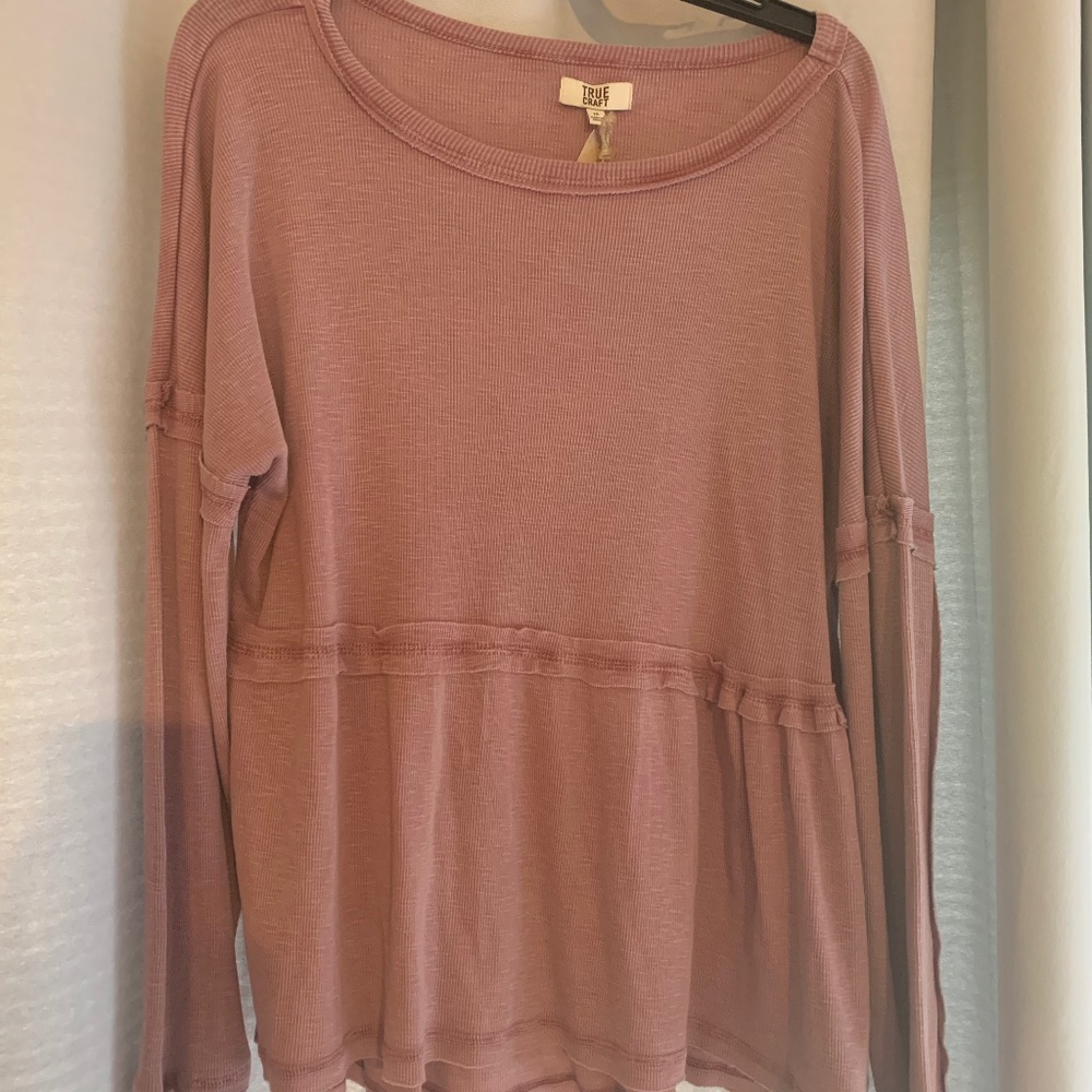 Pink Baby Doll Top, 1xl, True Craft